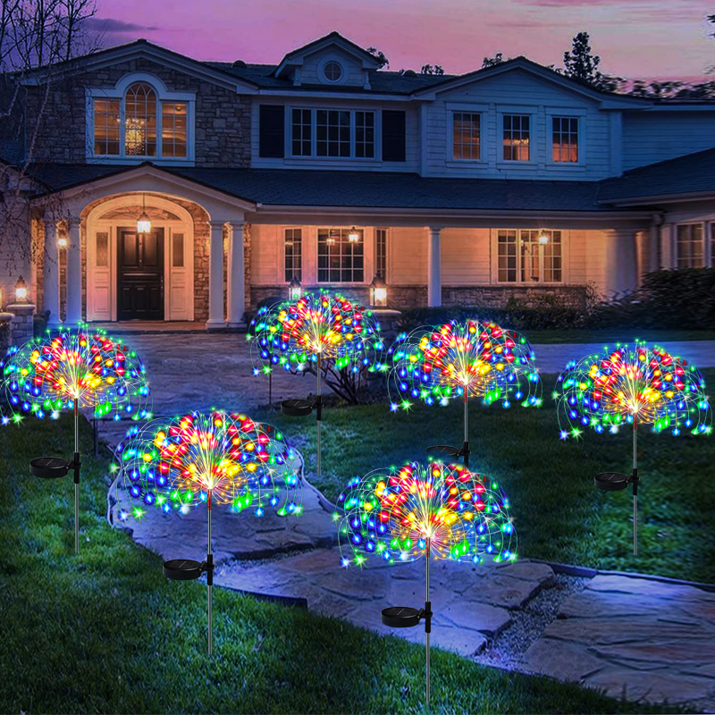 ZTree Lampu Hias Taman LED Fireworks Lights Solar Panel IP65 - Z600T