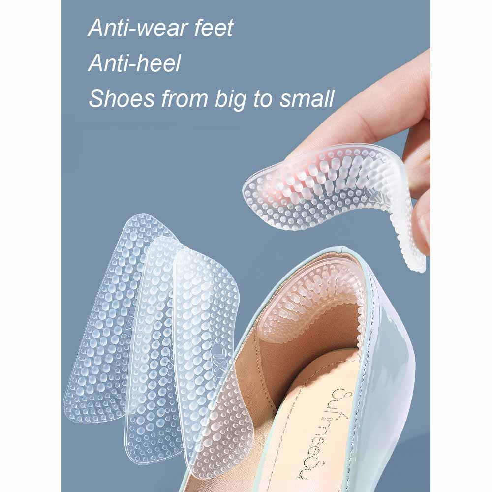 Foot Care Pelindung Tumit Silikon Anti Slip 4D Heel Pads Size L 2 PCS - 202ST