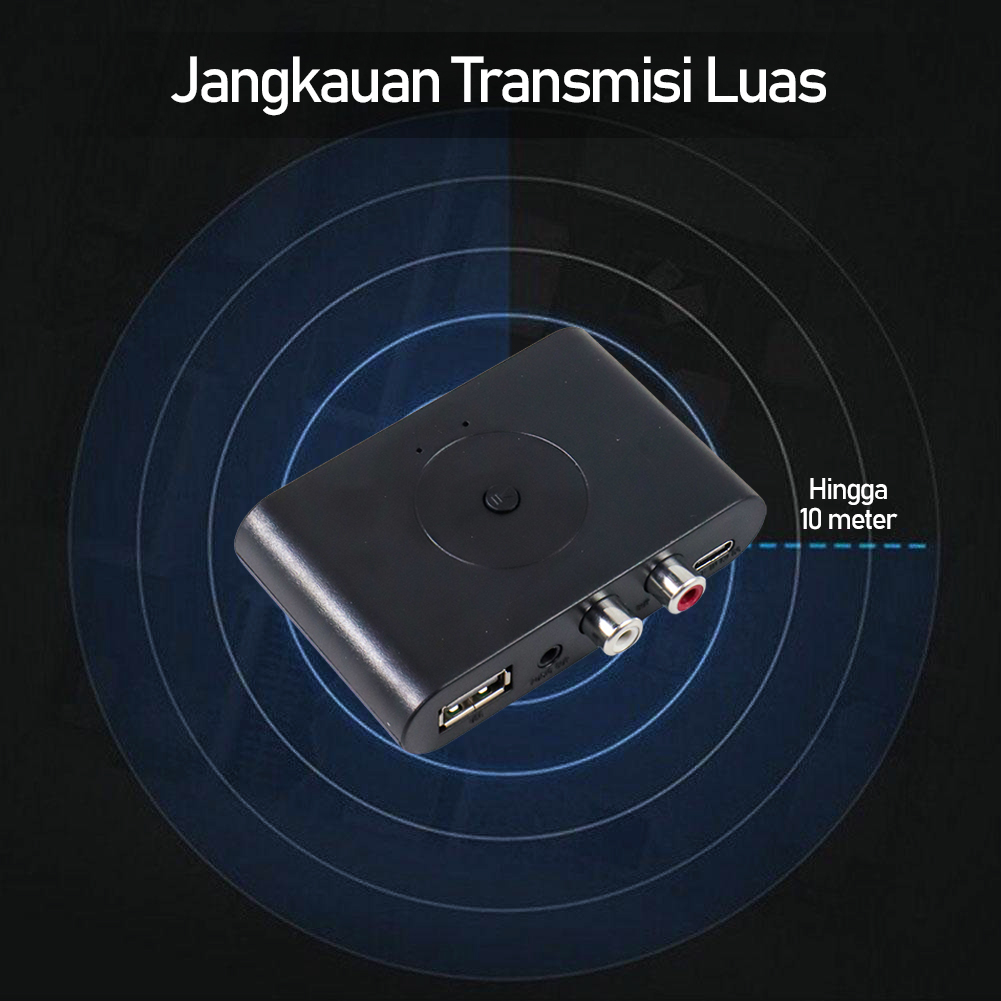 VIKEFON Audio Receiver Bluetooth 5.3 Adaptor RCA U Disk AUX 3.5mm - B29