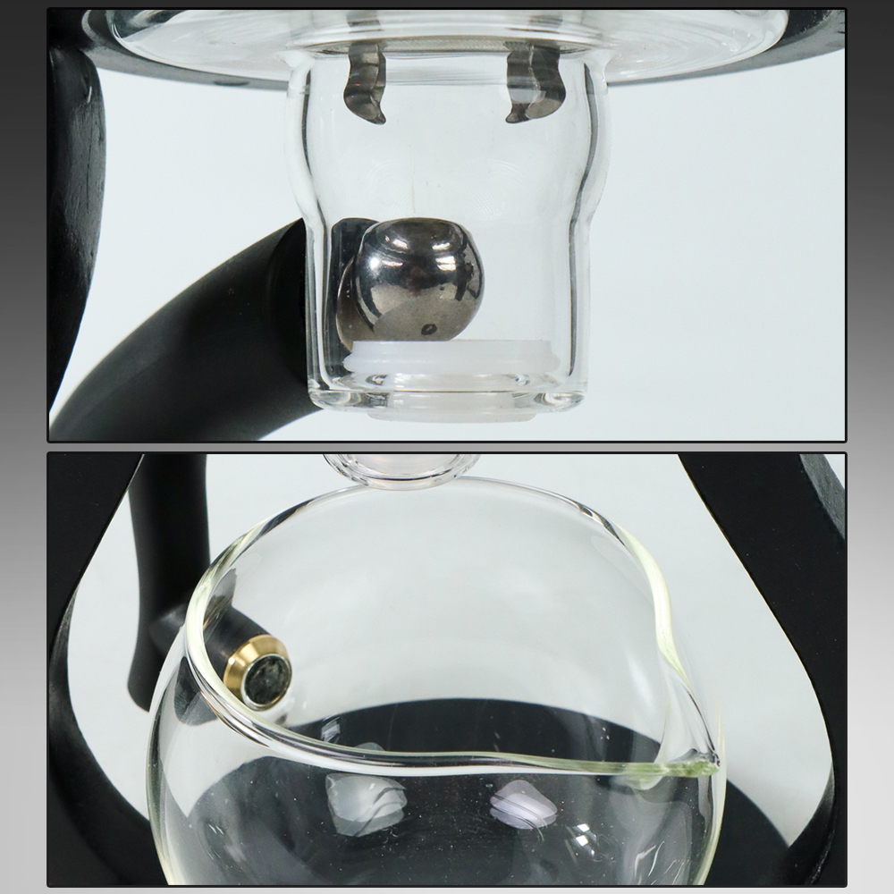 Chameilai Pitcher Pembuat Teh Tradisional Infuser Teapot Borosilicate - K10