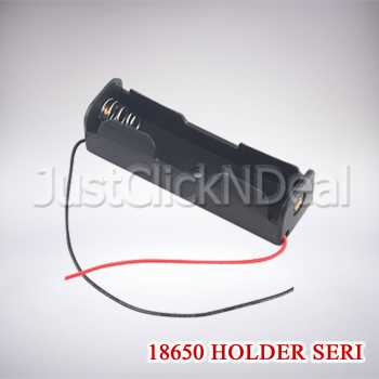 Holder Baterai 18650 Seri 1 Slot DIY Mod Vape Vapor