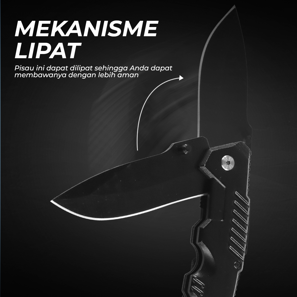 PEGASI Pisau Lipat Tactical Folding Knife Survival Camping EDC - SR-ZDD1