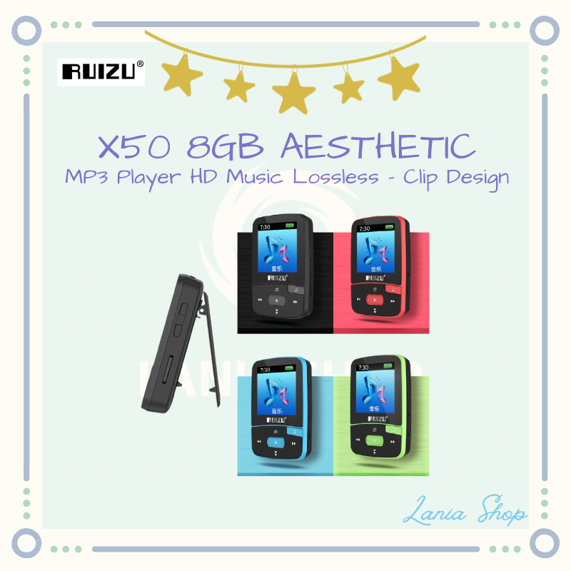 Jual RUIZU X50 8GB AESTHETIC - MP3 Player HD Music Lossless