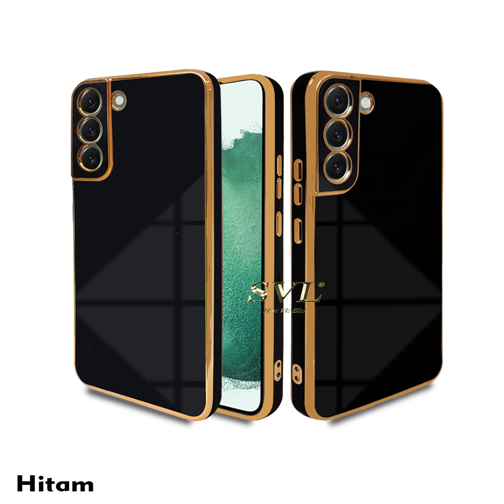 Samsung S22 Case Luxury Straight Edge Plating Soft TPU Cover