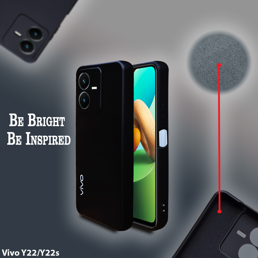 Vivo Y22 Candy Case Softcase MICROFIBER Casing Slim Silicon