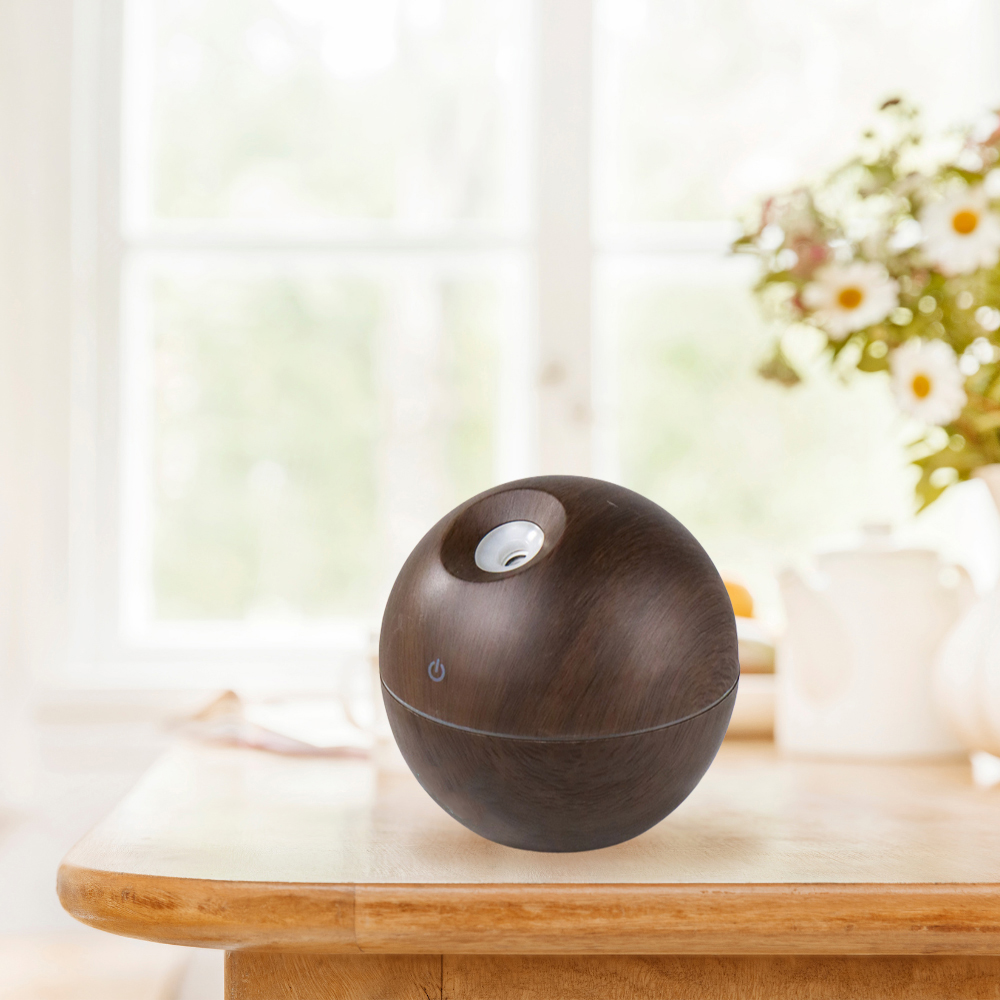 Taffware HUMI Air Humidifier Mini Ultrasonic Aroma Diffuser Wood 130ml - JKC01