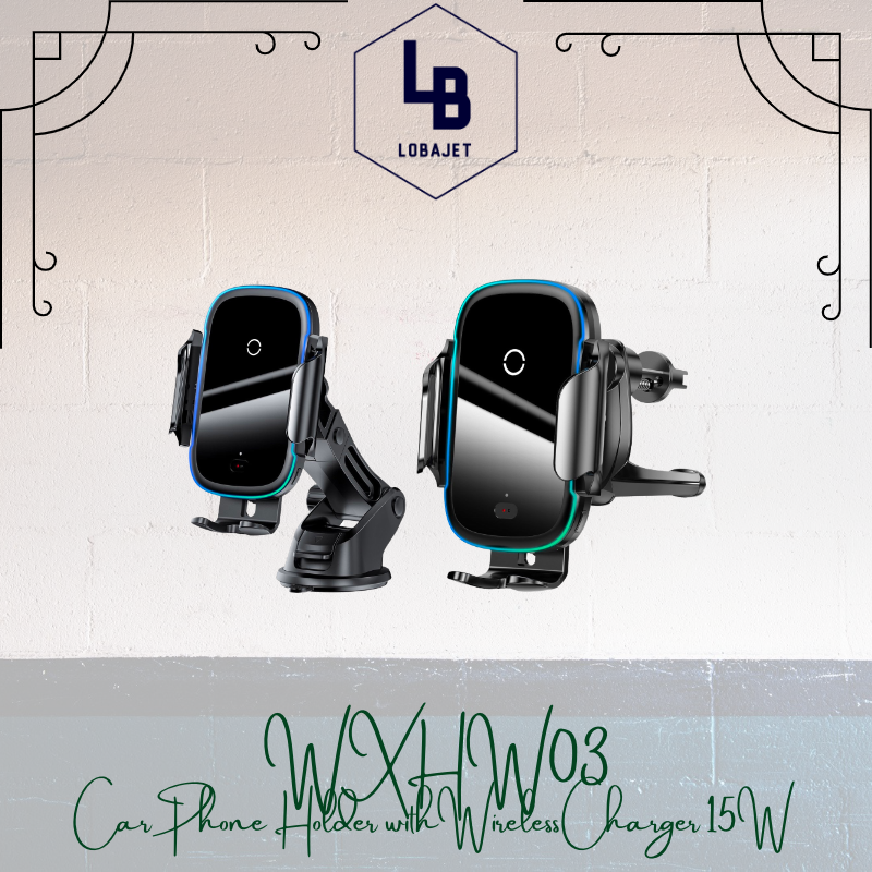 Jual BASEUS Light Electric Holder Car Wireless Charger 15W WXHW03