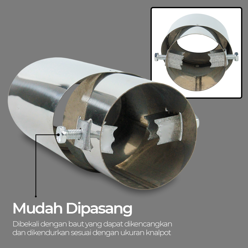 OTOHEROES Muffler Ujung Pipa Knalpot Mobil Racing - PQG-001