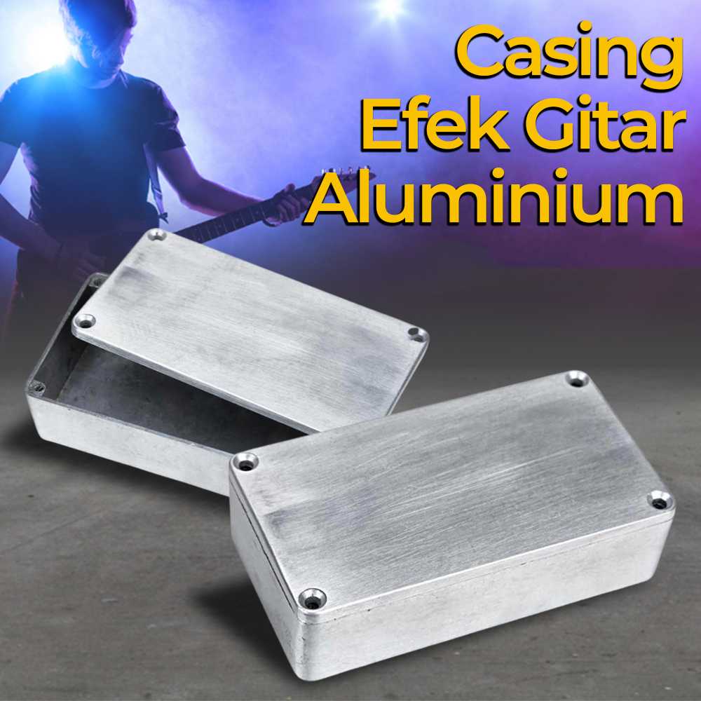 Jual XFDZ Kotak Casing Pedal Efek Gitar Stomp Box Aluminium