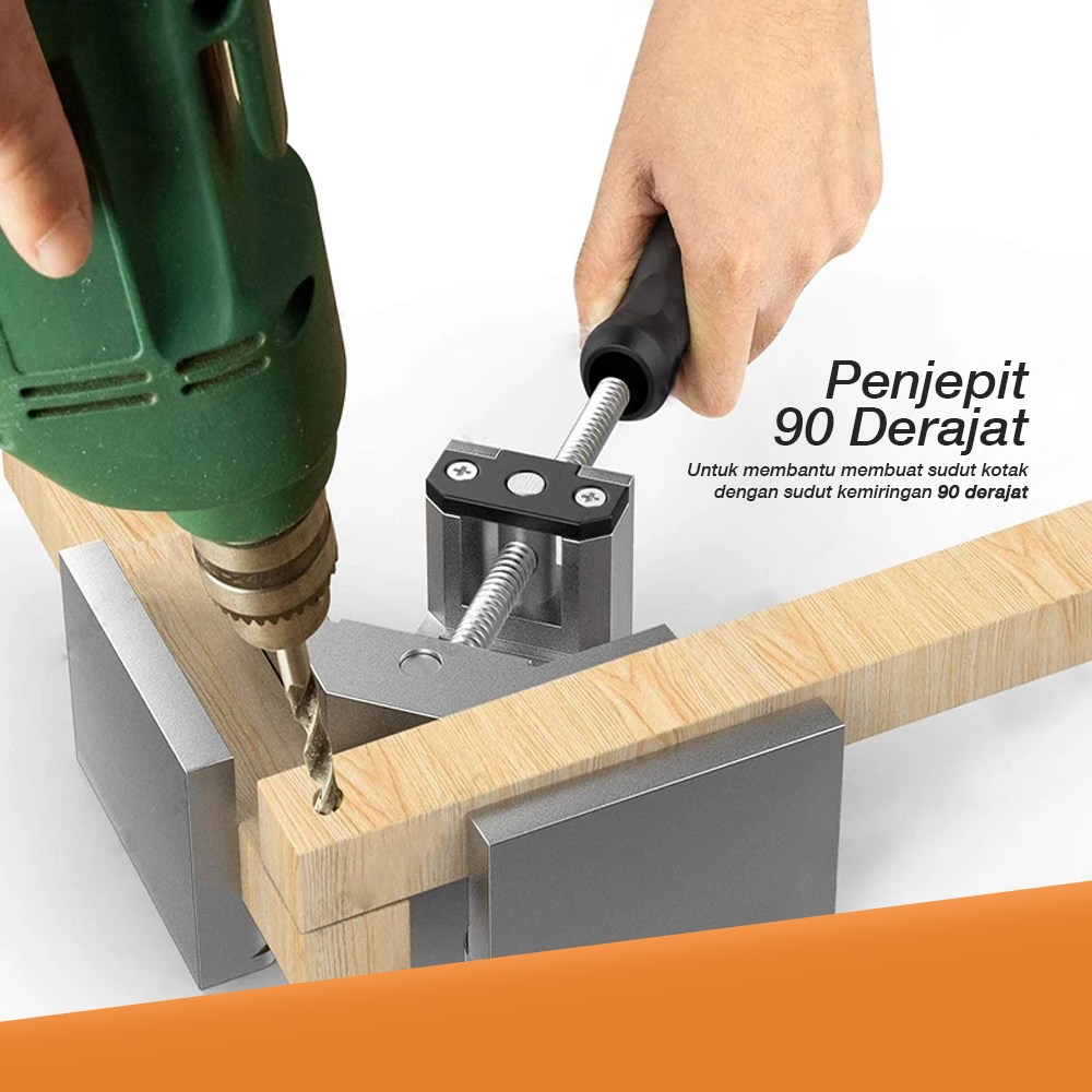 HIFESON Corner Clamp Penjepit Frame Kaca Kayu Angle 90 Derajat 68mm - CC90
