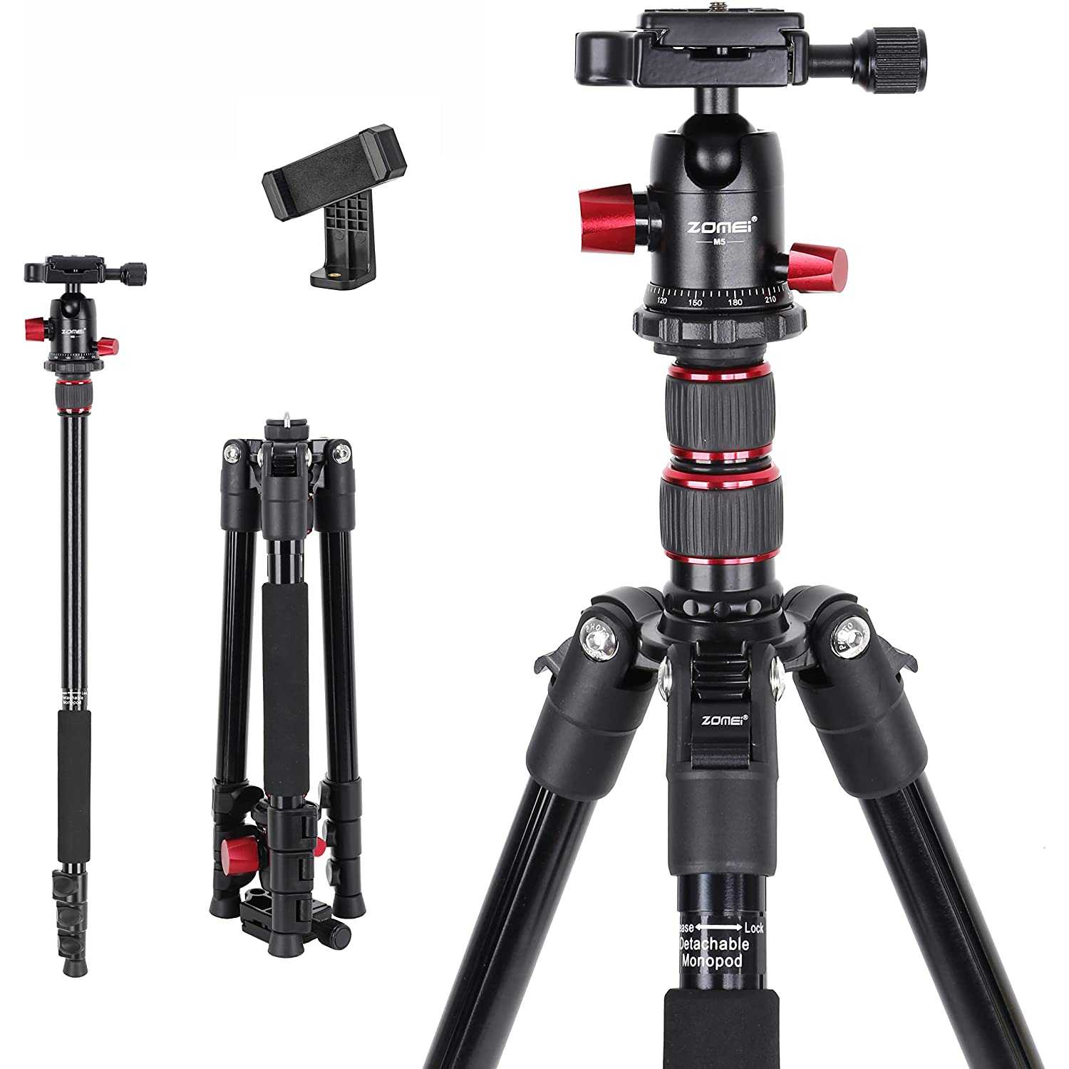 Jual Zomei M5 Traveling Ball Head Tripod Monopod for Camera
