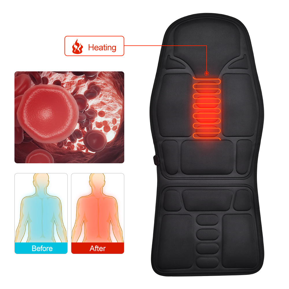 Moajaza Kursi Pijat Elektrik Portabel Heating Full Body Massager - JB-100B