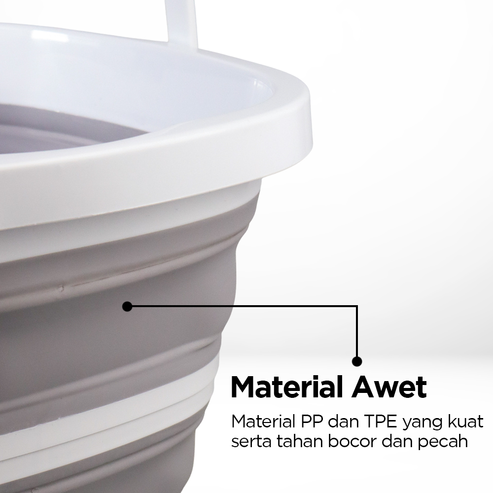 AsyPets Ember Lipat Water Bucket Foldable Collapsible 10L - ST362