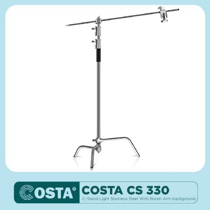 Jual COSTA CS330 CStand Light Stainless Steel With Boom Arm
