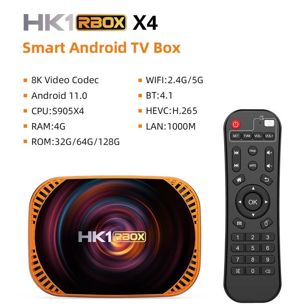 HK1 RBOX X4 - Android 11 Smart Android TV Box 8K