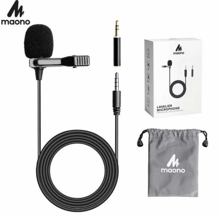 Jual Maono AU402L Lavalier Omnidirectional Clip On Microphone