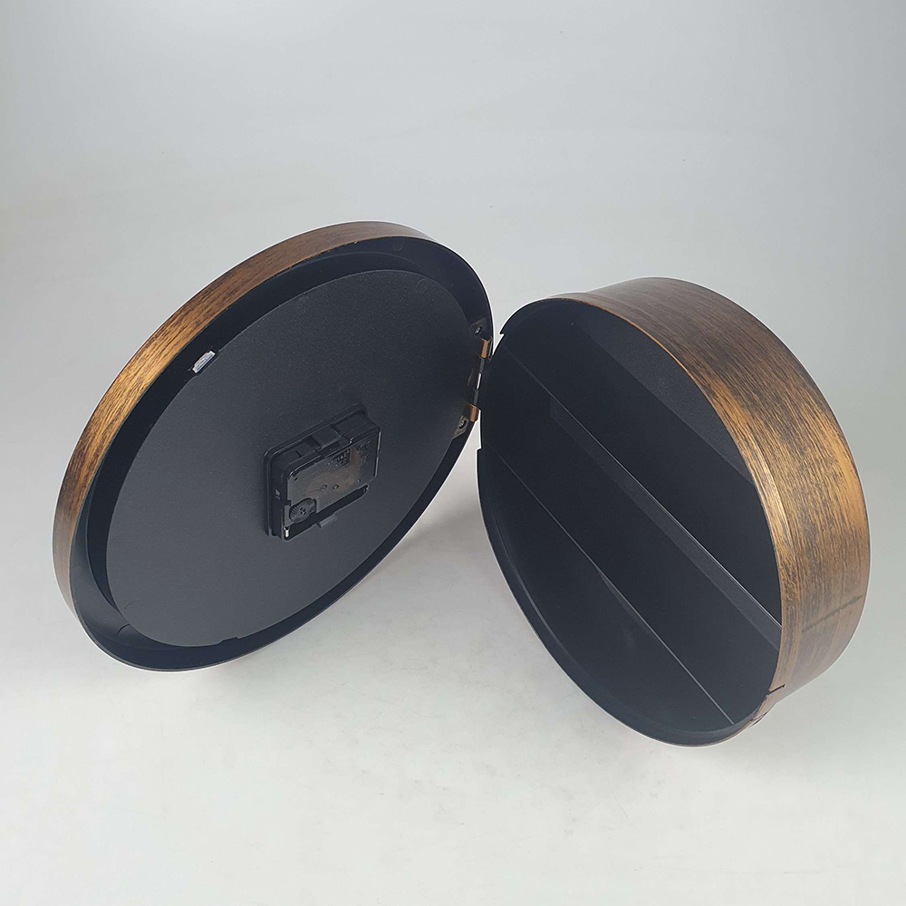 MIZHI Jam Dinding Besar Bulat Vintage 25cm with Hidden Storage Box - OTYLHG544