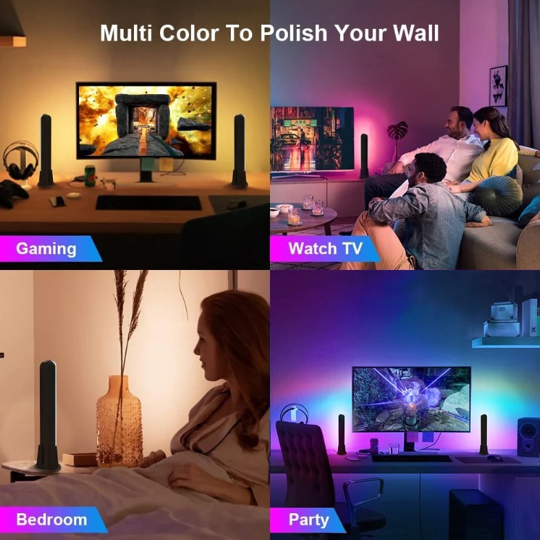 LiStar Smart LED Lamp Atmosphere Light RGB 10W 2 PCS - BS-PC30