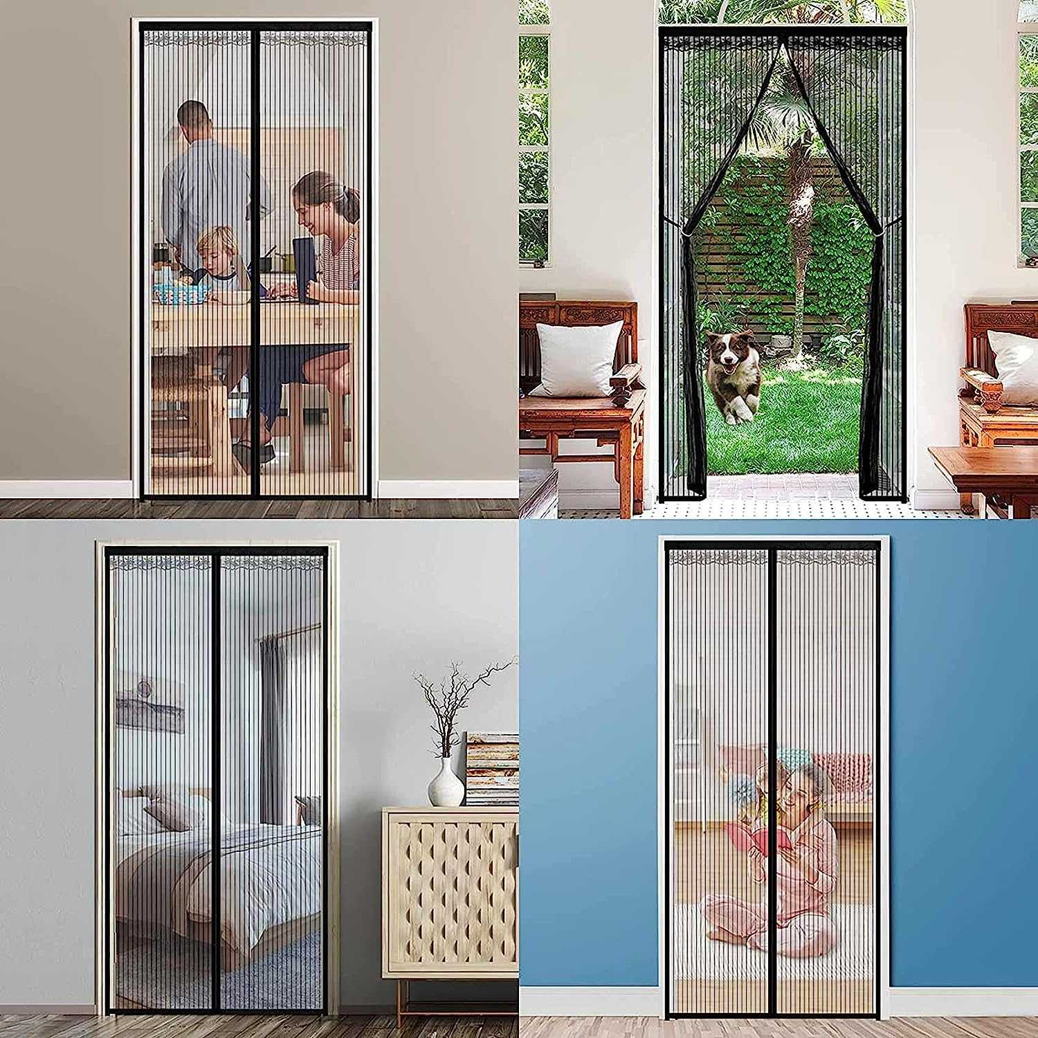 TaffHOME Tirai Pintu Anti Nyamuk DIY Kelambu Magnetic Door - HW121 - Gambar 2