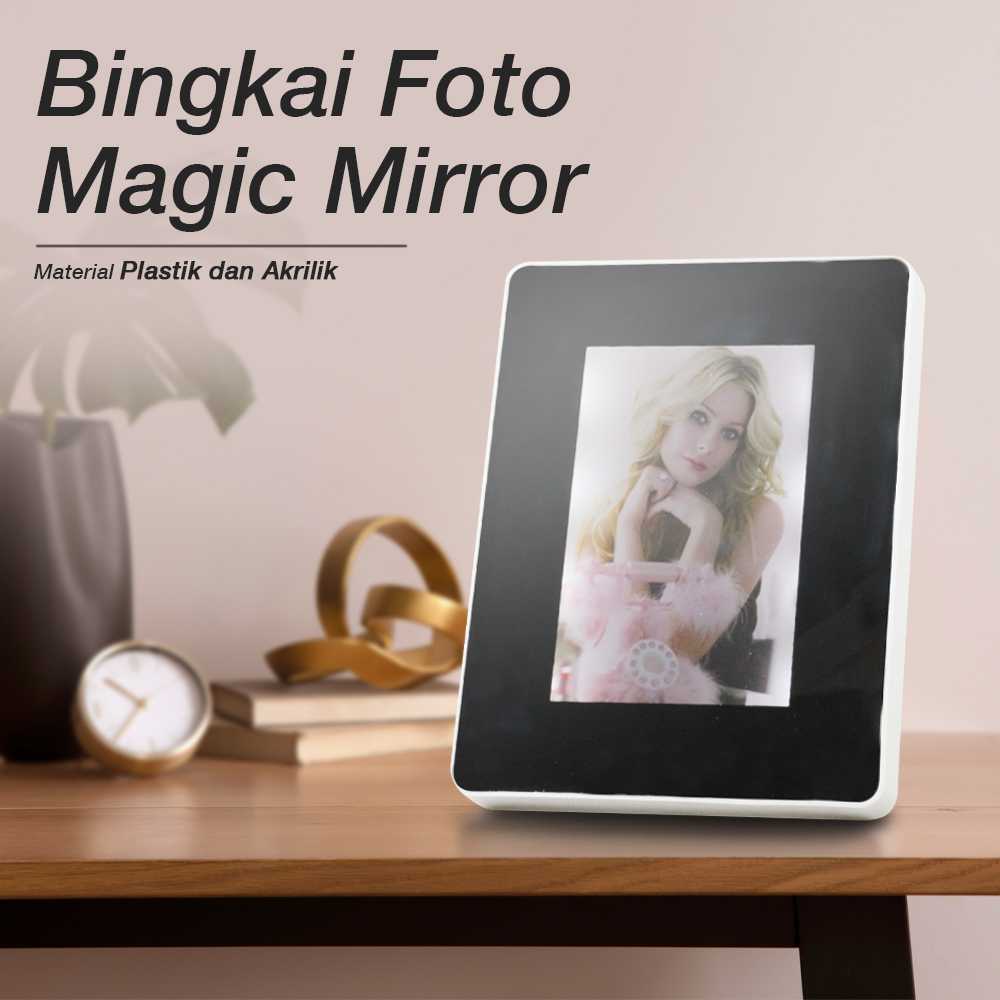 Jual INARA Bingkai Foto Cermin Photo Frame Magic Mirror Square