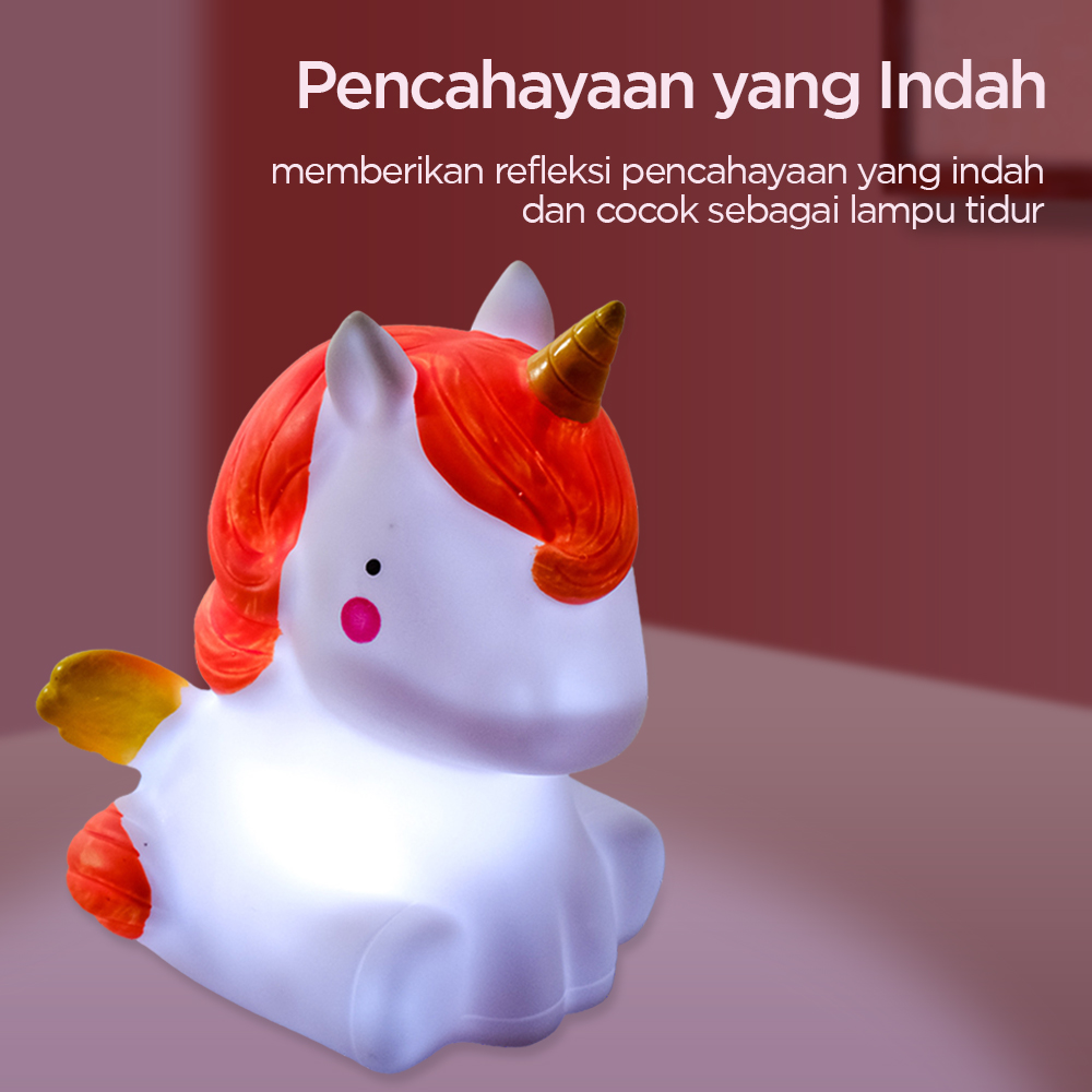 Luminaria Lampu Tidur Proyektor Model Unicorn 4.5V - GP-ZS0
