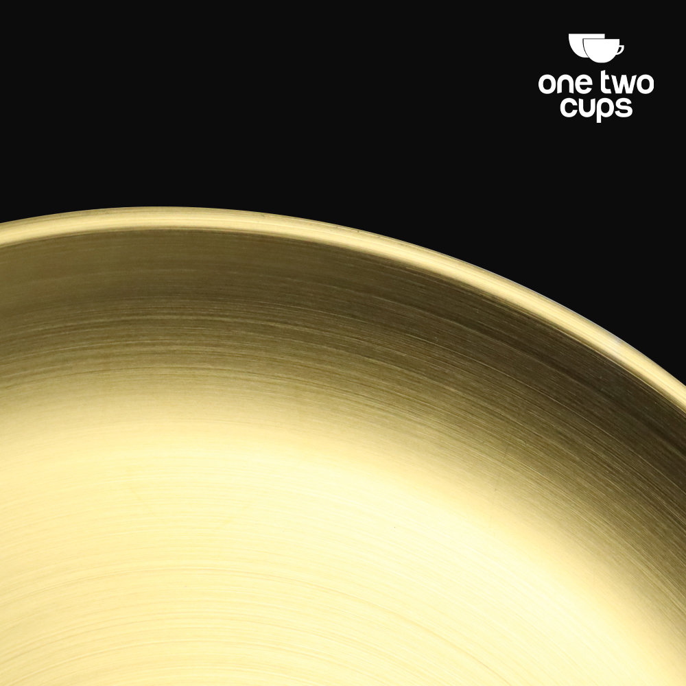 One Two Cups Piring Makan Stainless Steel Elegan Plate European Style - SN16