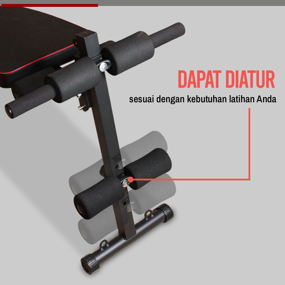 TMT Kursi Alat Fitness Gym Bench Lipat Abdominal Muscle - AD-177