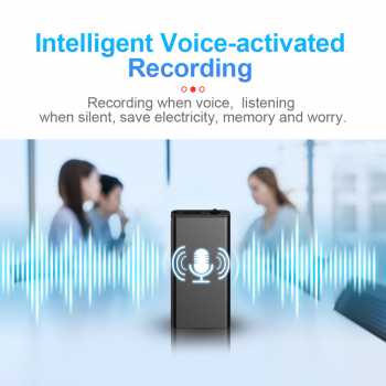 MiTwoo Perekam Suara Mini Portabel Voice Recorder Noise Reduction 8GB - Q1