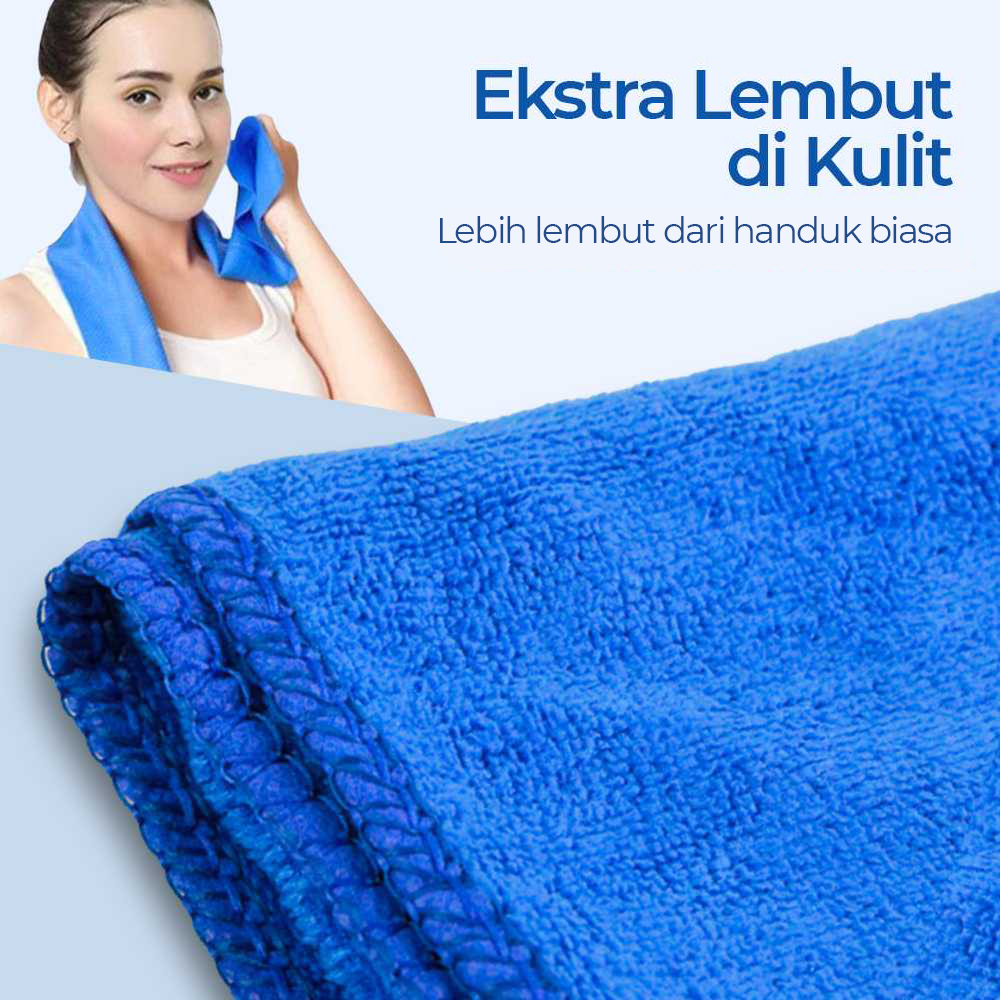 TaffHOME Handuk Microfiber Towel Soft Quick Dry 35x75cm - U0755