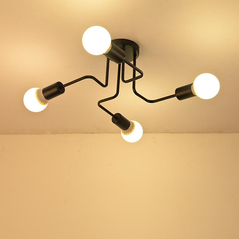 Butelive Fitting Lampu Plafon LED Minimalis Retro Nordic E27 - BT260