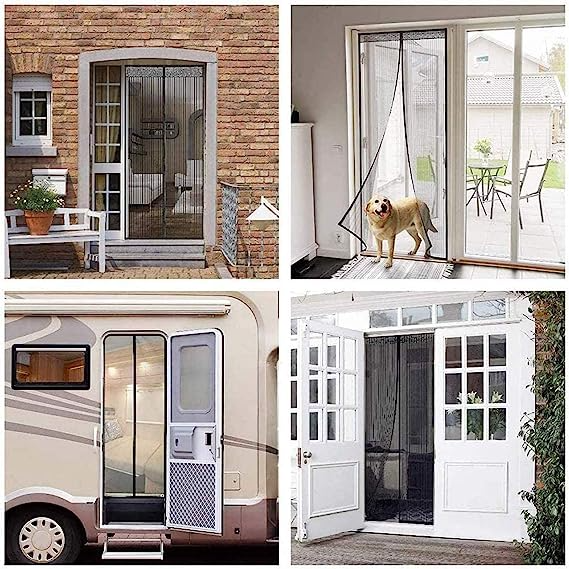 TaffHOME Tirai Pintu Anti Nyamuk DIY Kelambu Magnetic Door - HW121 - Gambar 3