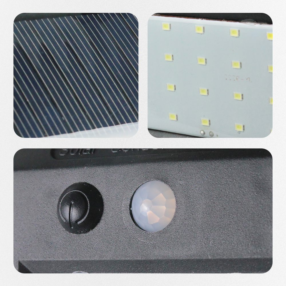 TaffLED Lampu Dinding Solar Sensor Gerak Waterproof 20 LED Cool White - L20