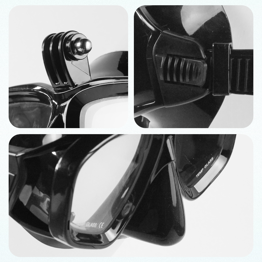 QYQ Kacamata Selam Scuba Diving Snorkeling Goggles with GoPro Mount - ZHY2011