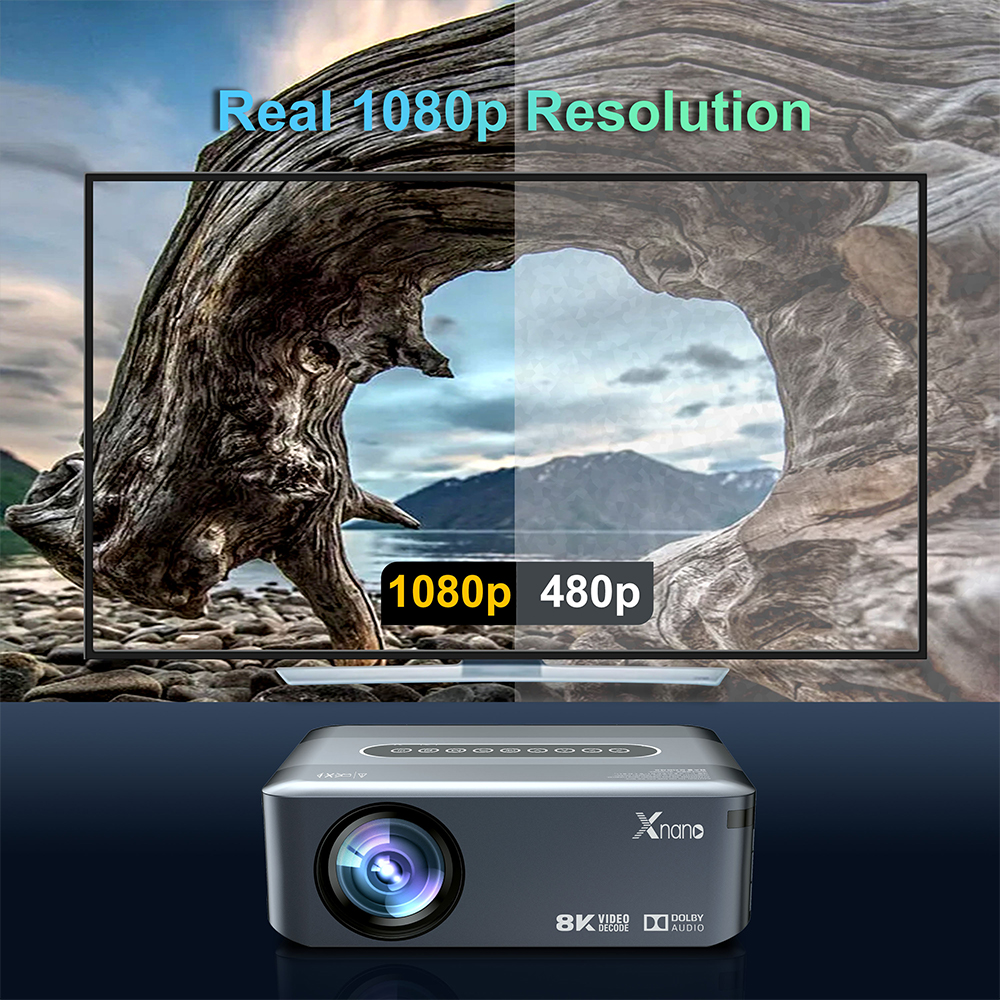 Xnano Proyektor Mini Portable Android 9.0 Full HD 1080p - X1