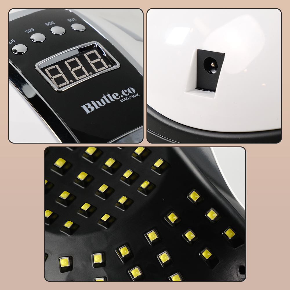 Biutte.co Pengering Kutek UV Lamp Nail Dryer Sensor with LCD Display - SUN X11 MAX