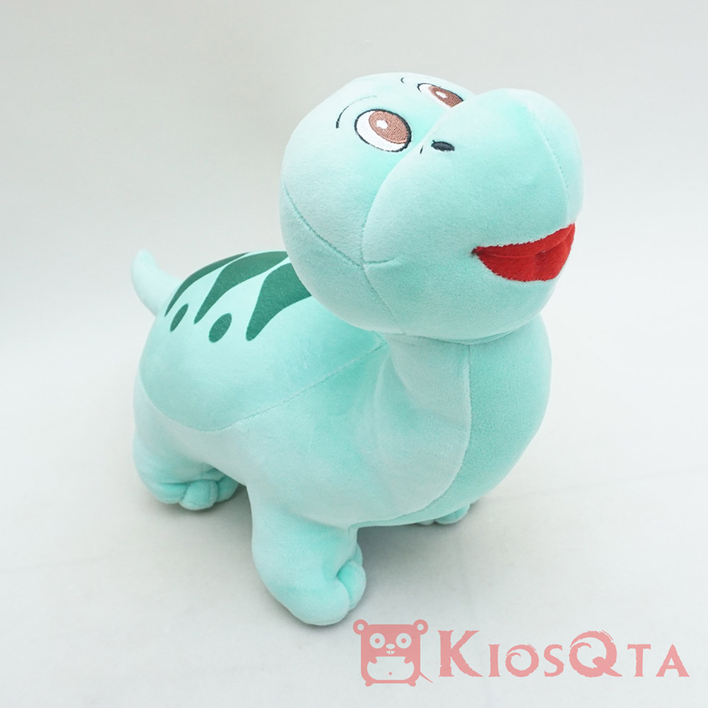 boneka dinosaurus brontosaurus lucu bahan spandex hijau tosca medium