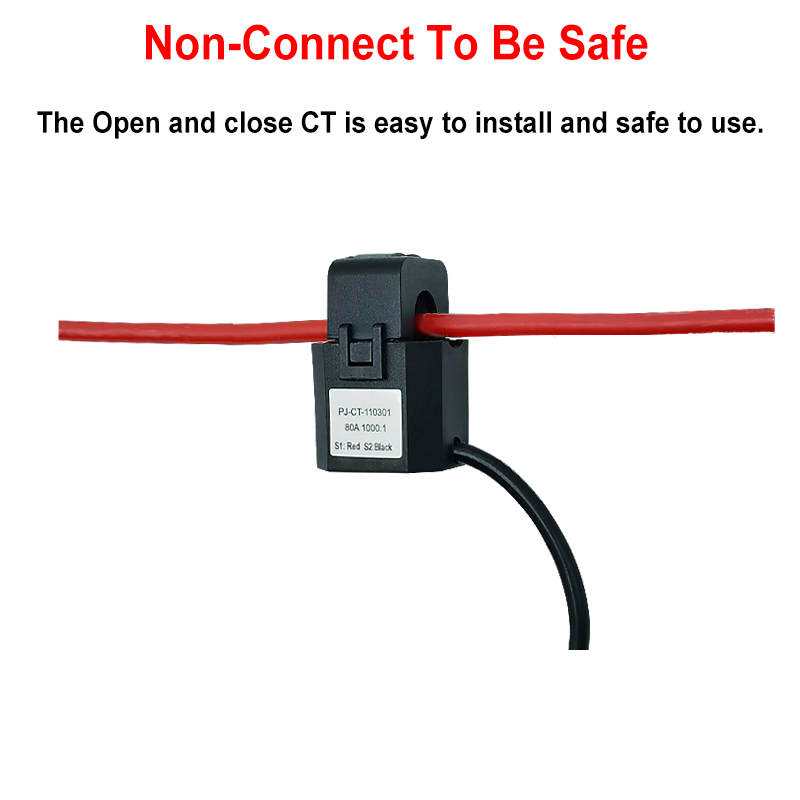 Tuya Smart Energy Meter 80A WiFi with Current Transformer Clamp kWh - PJ-MGW1103