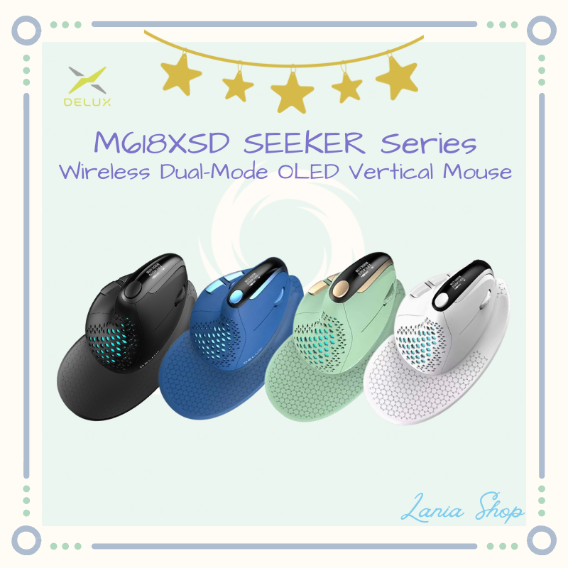 Jual DELUX M618XSD - SEEKER Series - Wireless Dual-Mode OLED