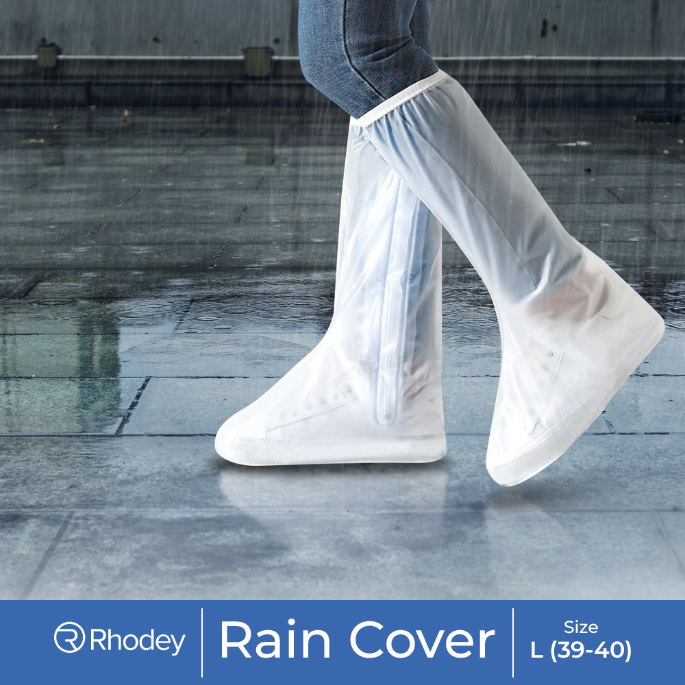 Rhodey Jas Hujan Sepatu Anti Air Shoes Cover PVC Non Slip with Zipper - JY-819A