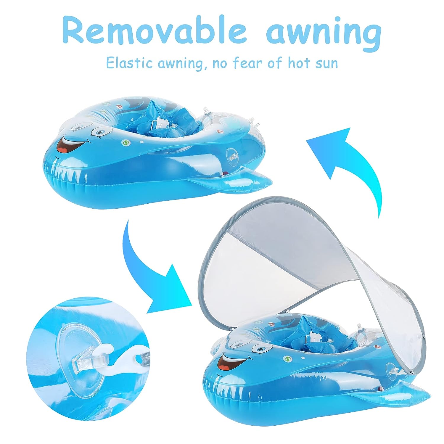 LEYOUME Ban Renang Anak Pelampung PVC Safety Swim Trainer - FY080
