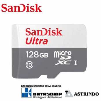 Jual SanDisk MicroSD 128GB 80MB/s SDXC microsd Non Adaptor