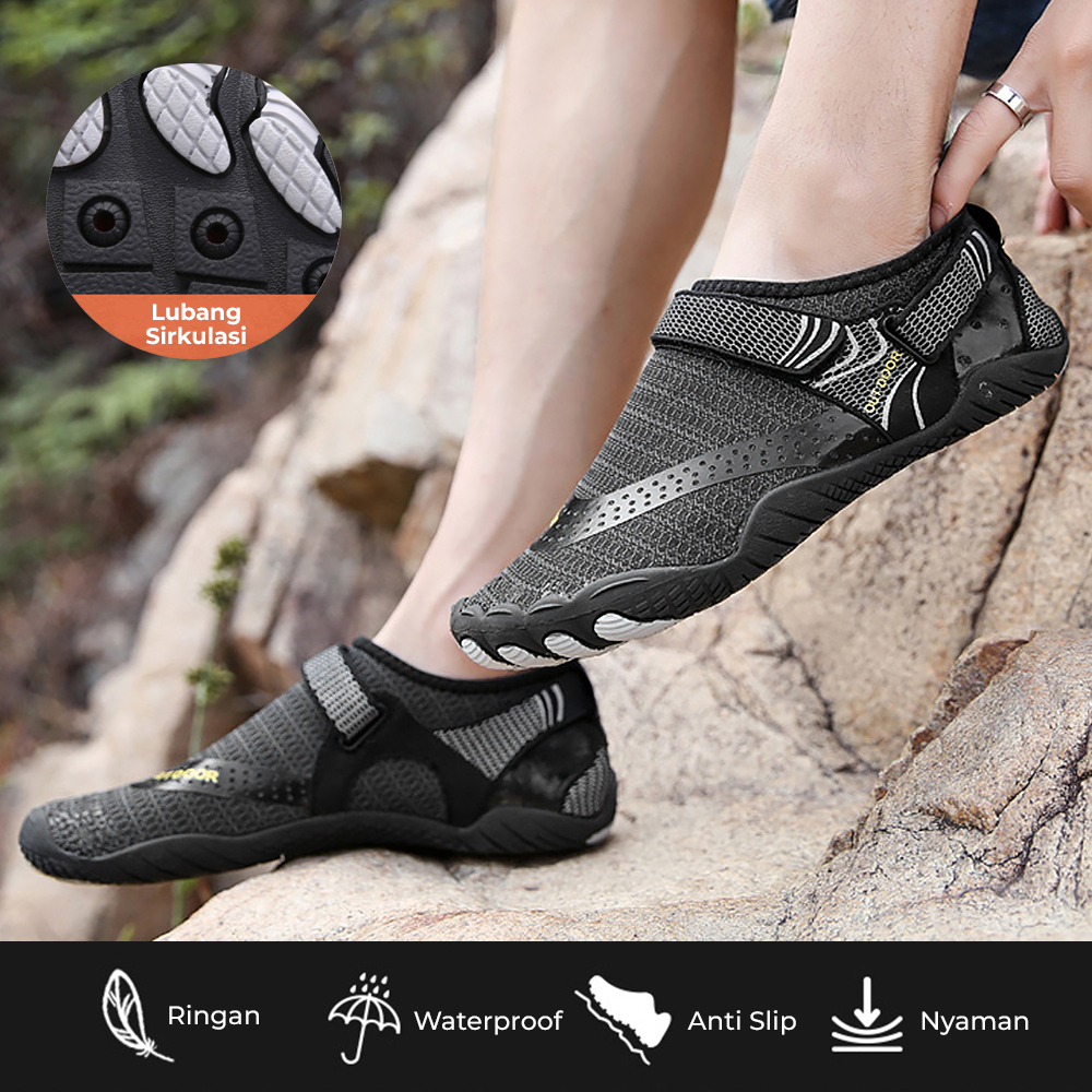 SOVIMIVOS Sepatu Karet Pantai Olahraga Air Beach Shoes - A021