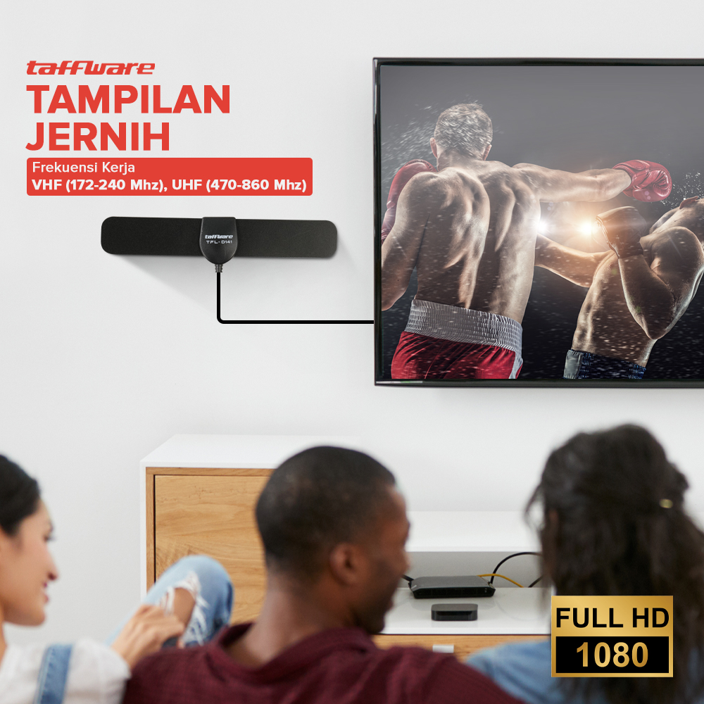 Taffware Antena TV Digital Indoor DVB-T2 25dB - TFL-D141