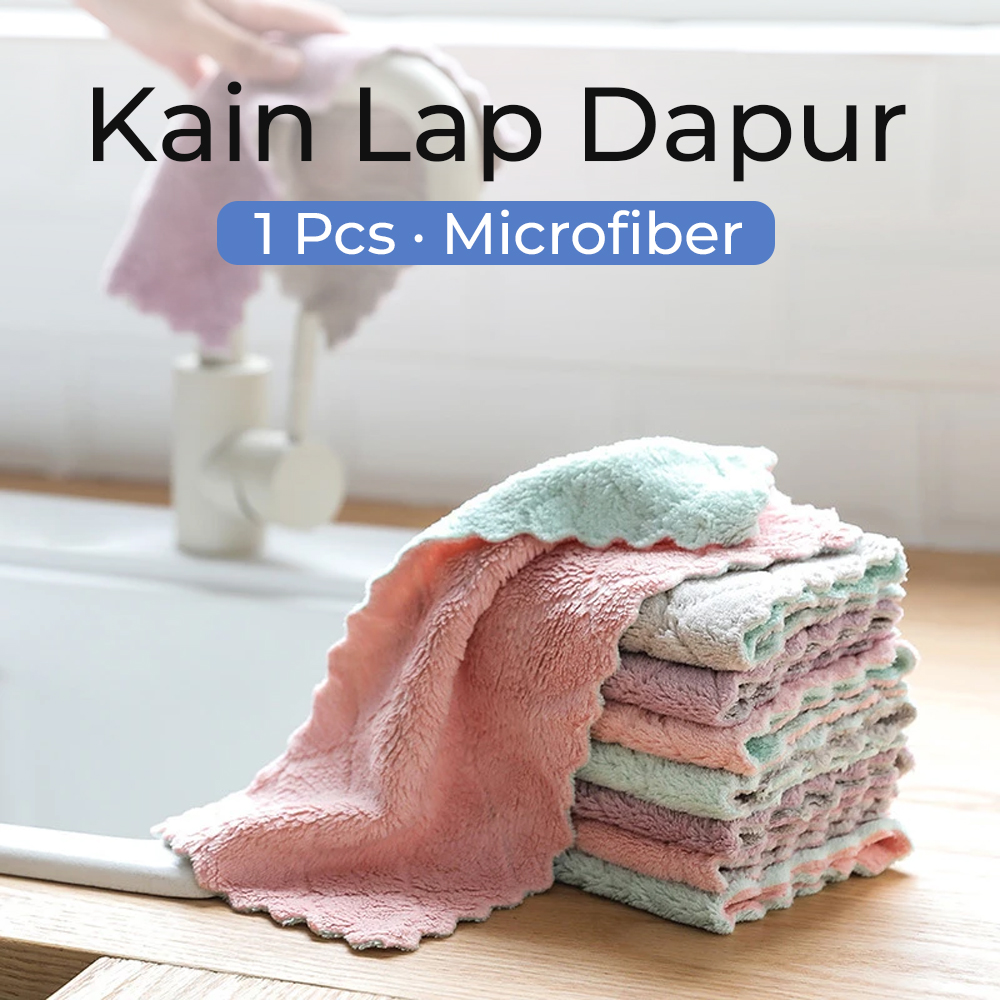 eTya Kain Lap Dapur Microfiber Cleaning Cloth Quick Dry 1 PCS - W-20