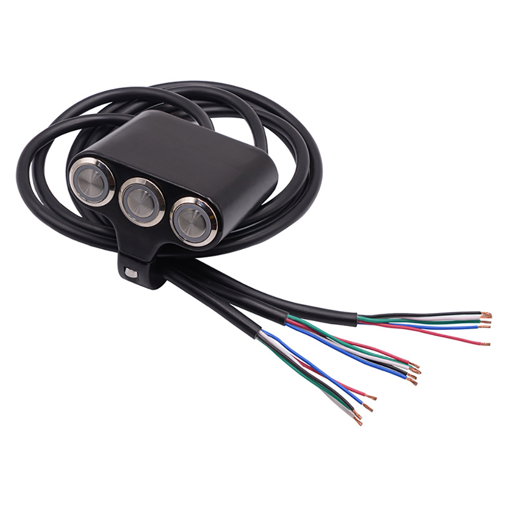 YAM Saklar Switch Tombol Lampu Motor 22mm Mount - F2243