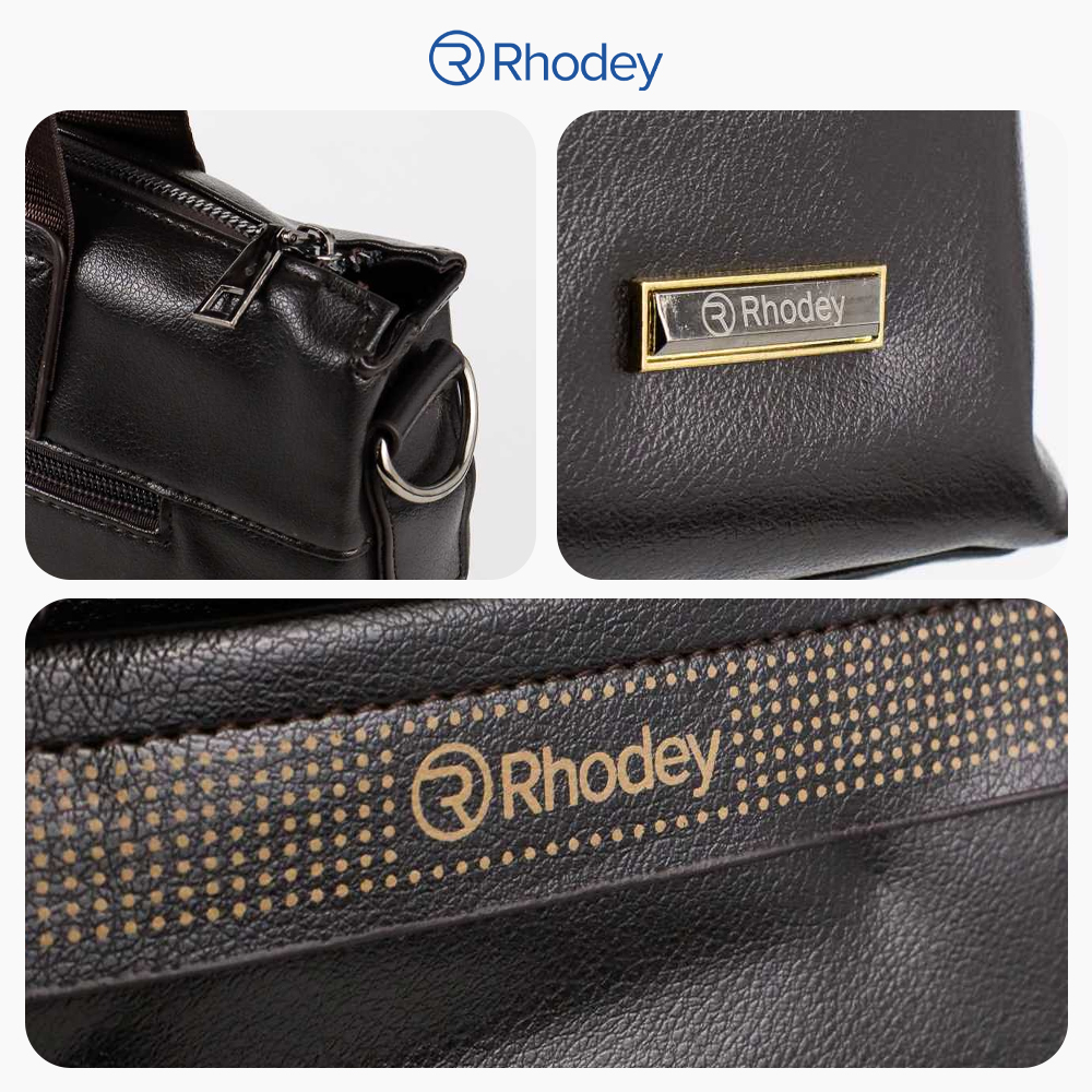 Rhodey Polo Tas Kerja Selempang Pria Messenger Bag PU Leather - 61330