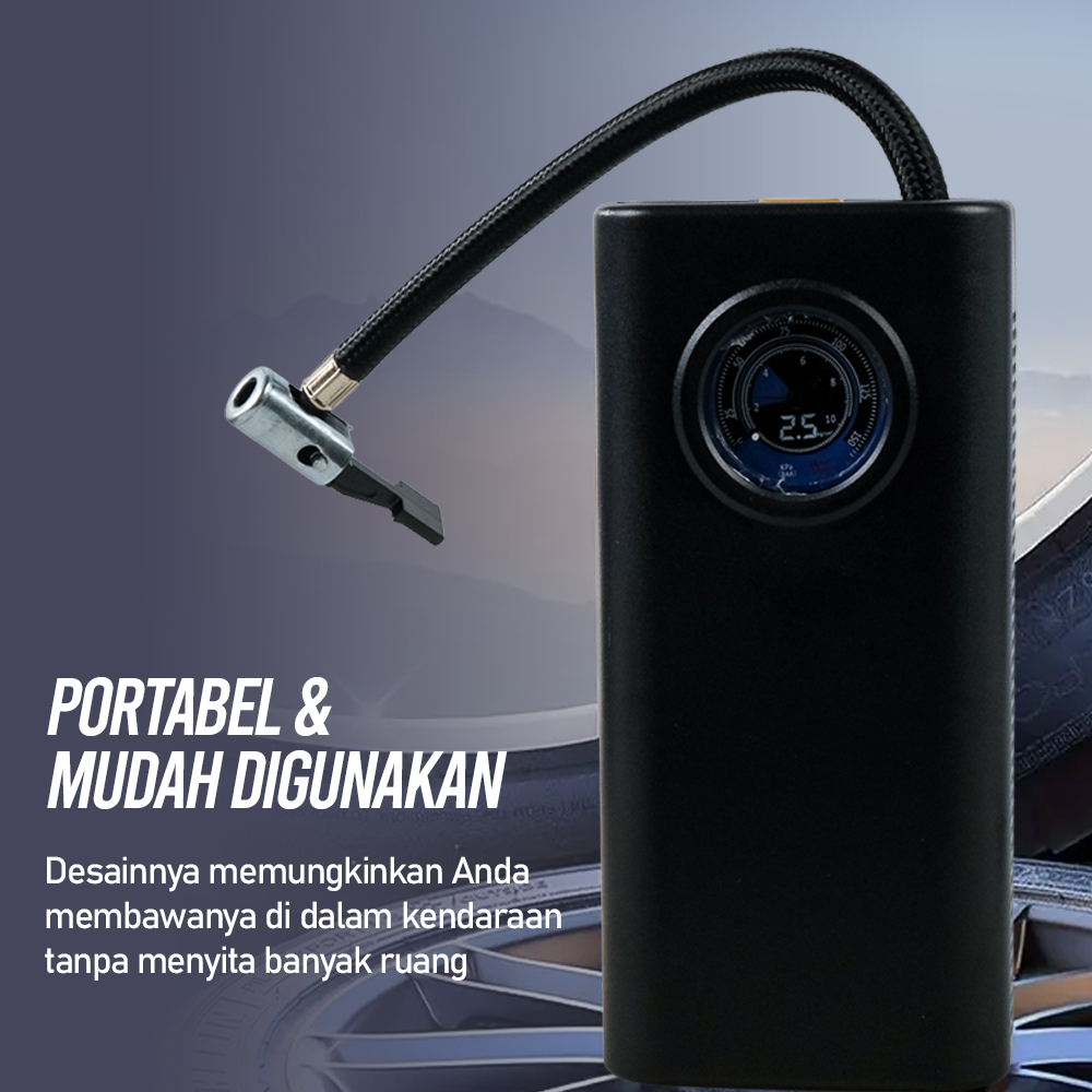 EAFC Pompa Ban Mobil Elektrik Inflator Portable 3000mAh - SCK619-5