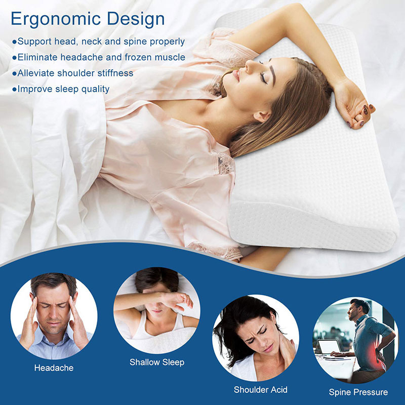 TOPX Bantal Orthopedic Memory Foam Slow Rebound Pillow 48.5x28.5cm - TC100