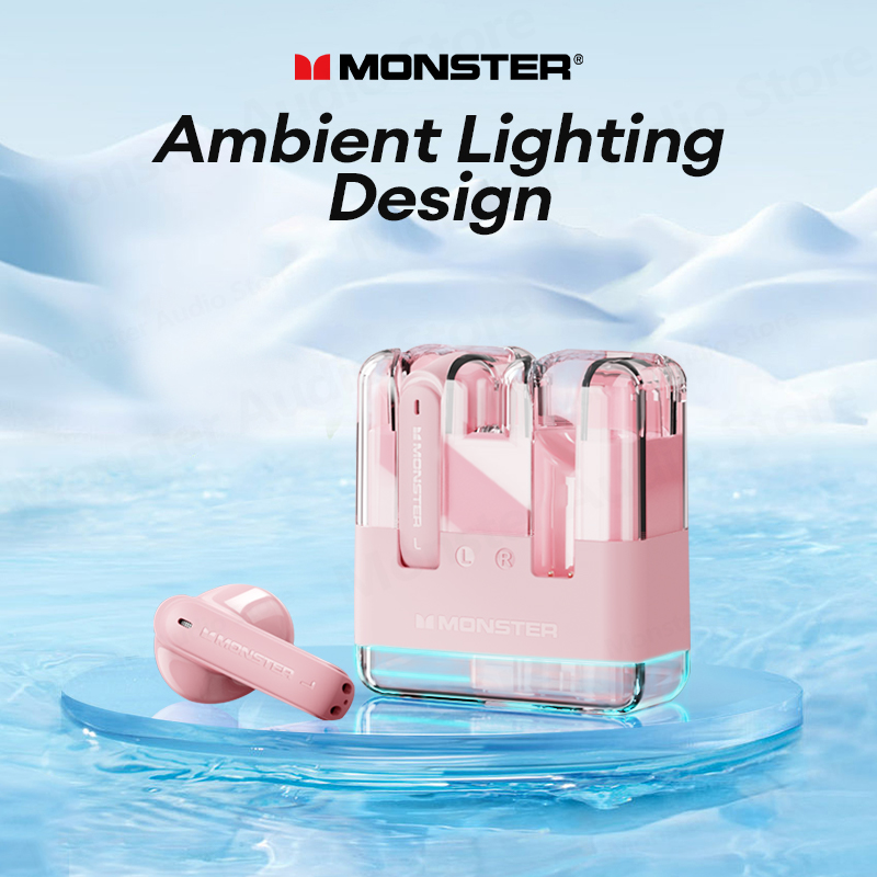 MONSTER AIRMARS Earphone Bluetooth 5.3 TWS Earbuds Gaming Low Latency - XKT12