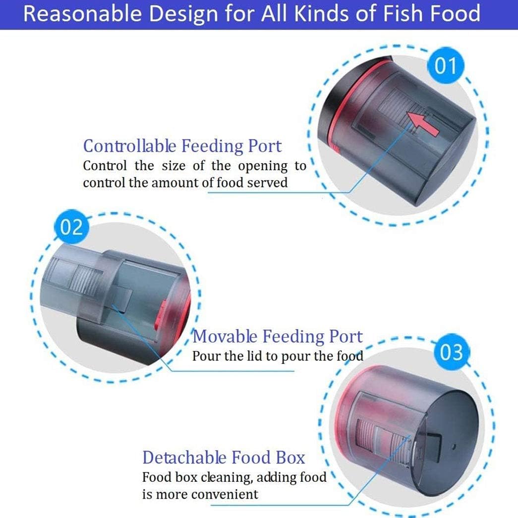 TaffHOME Dispenser Makanan Ikan Otomatis Fish Feeder Timer 200ml - CY-039